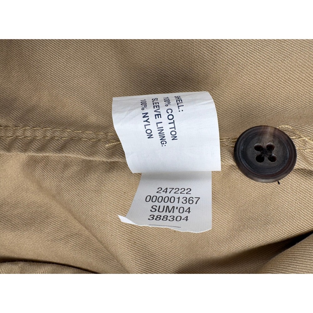 GAP Vintage Mens Barn Jacket Tan Cotton Zip Up Vintage 2004 Large 247222 - Picture 7 of 9